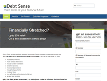 Tablet Screenshot of debtsense.co.za